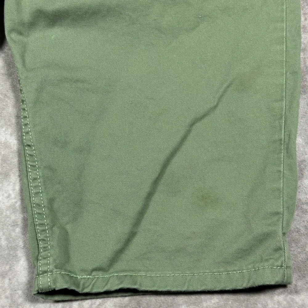 Levis 511 Slim Fit Shorts Mens 36 Olive Green Cotton Twill Casual Summer 5Pocket